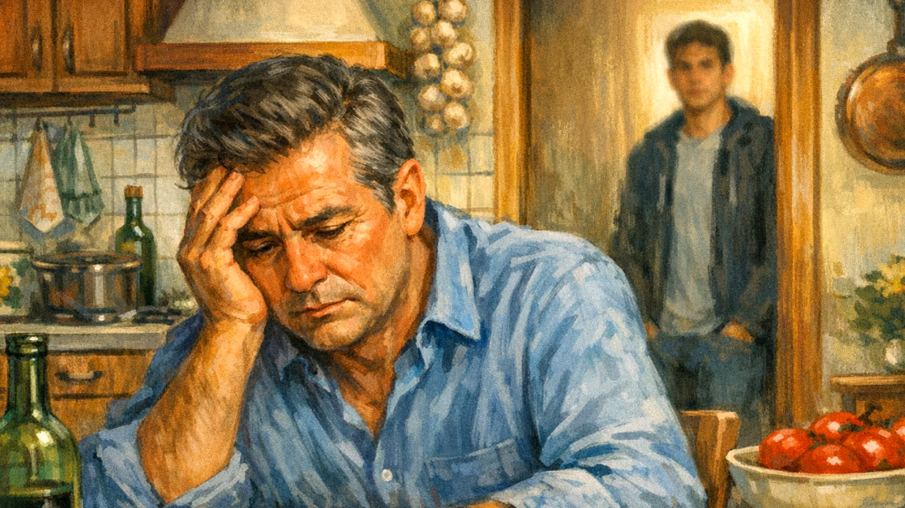 Genitori che provano sensi di colpa nei confronti dei figli giovani adulti per scelte educative del passato, per il poco tempo dedicato durante la loro crescita, o per non essere riusciti a prepararli adeguatamente alle sfide della vita adulta"