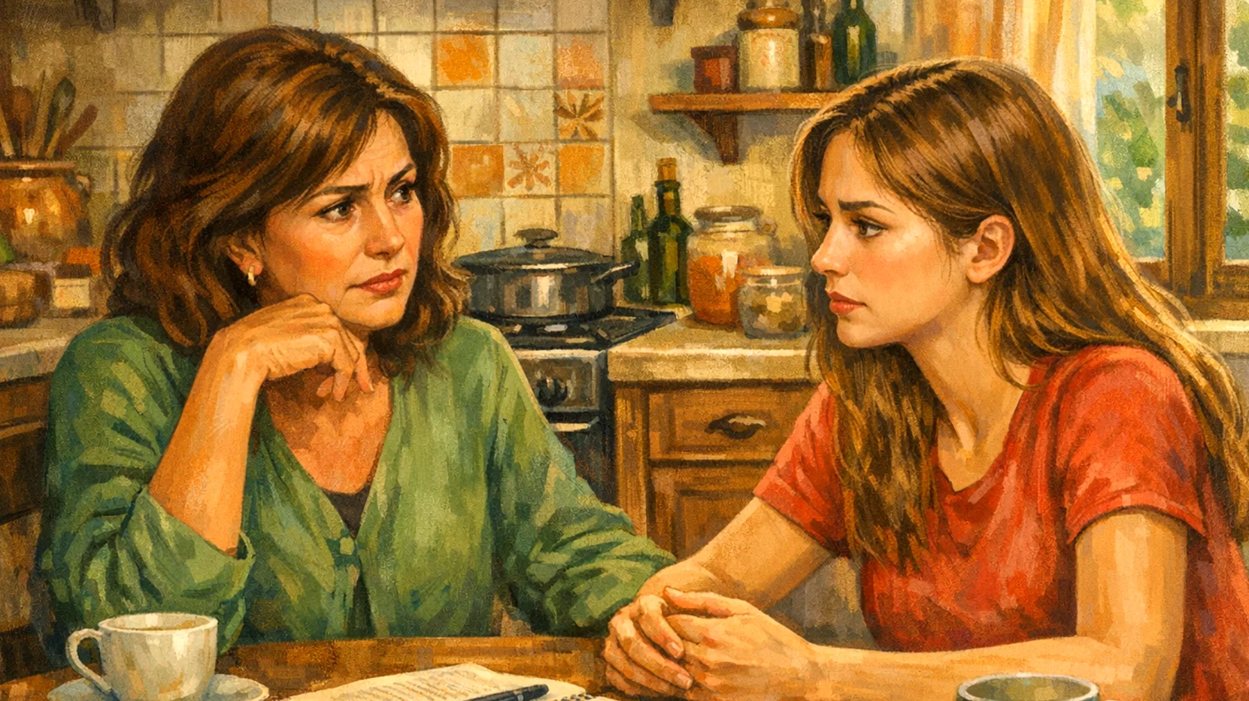 Una mamma si trova in ansia costante per il futuro lavorativo ed economico della figlia giovane adulta, che fatica a trovare una stabilità professionale nel mercato del lavoro attuale, generando tensioni nel rapporto per il timore che non riesca a realizzarsi e ad essere autonoma"