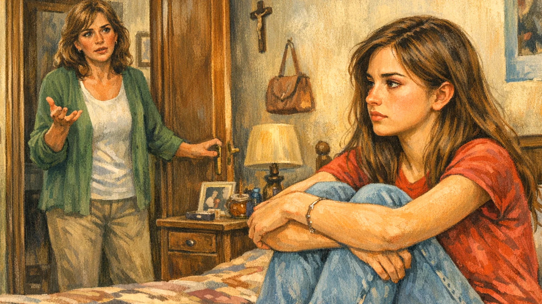 Una mamma fatica a supportare sua figlia adolescente che reagisce con chiusura, ansia e ribellione di fronte ai cambiamenti familiari, scolastici o personali, rendendo difficile il dialogo e creando tensioni nel rapporto."