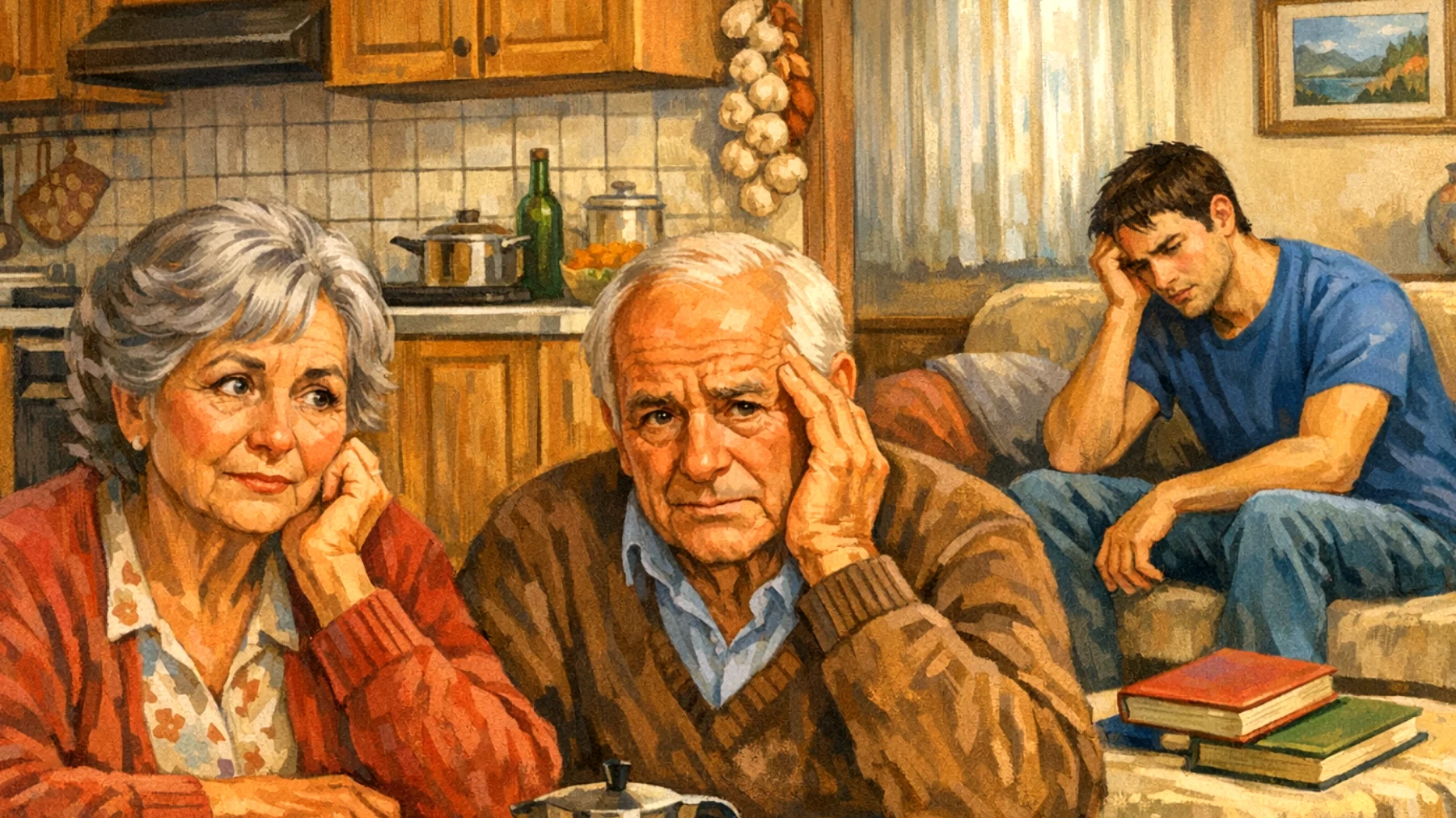 I nonni si sentono preoccupati e impotenti di fronte alla mancanza di motivazione e ai problemi di studio dei nipoti giovani adulti, temendo che questo comprometta il loro futuro professionale e la loro indipendenza"