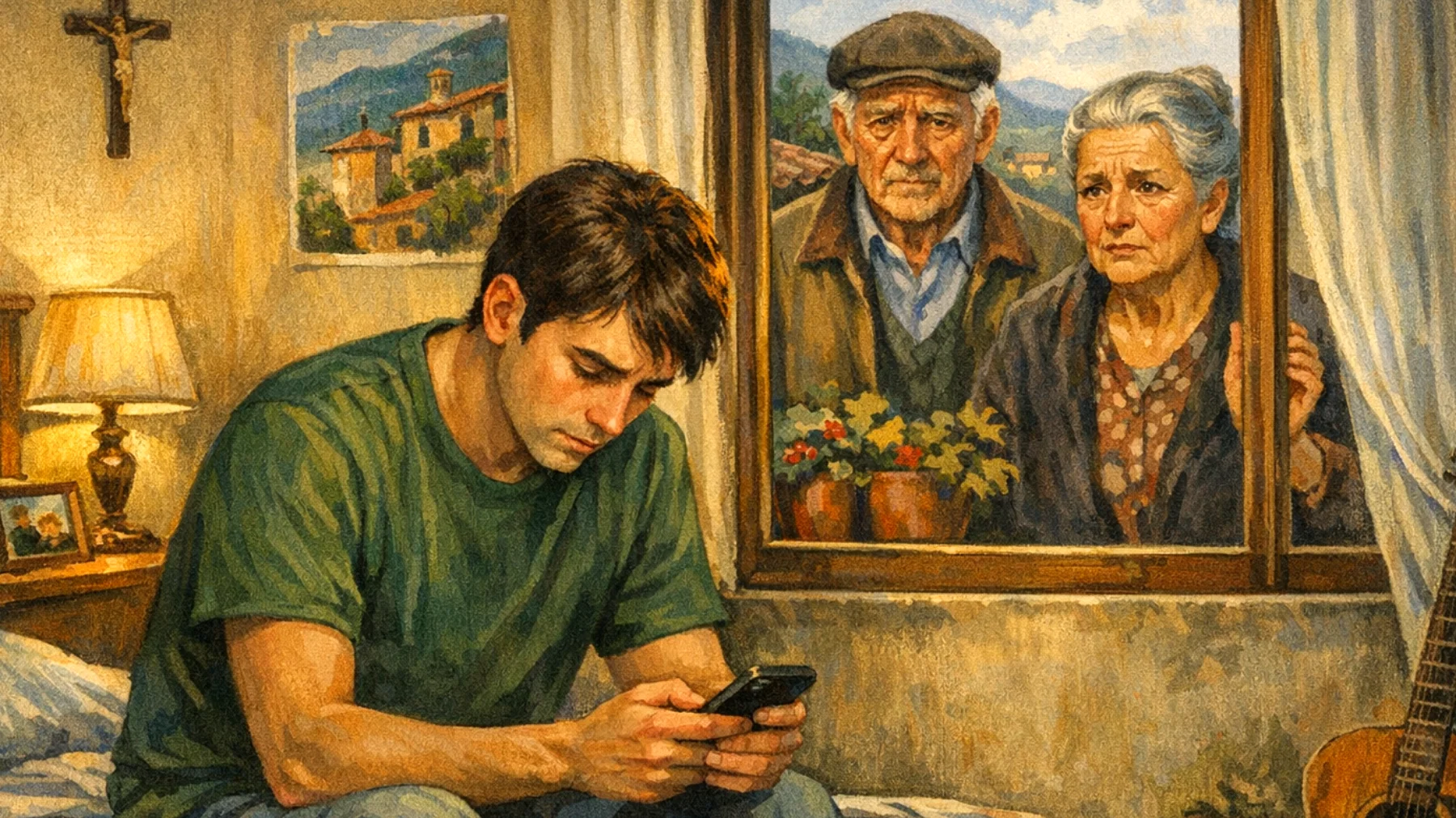 I nonni si preoccupano perché il nipote giovane adulto (20-30 anni) è molto timido, ha poche relazioni sociali significative e tende a isolarsi, preferendo restare a casa piuttosto che costruire una rete di amicizie e relazioni. I nonni vorrebbero aiutarlo a uscire dal suo guscio ma non sanno come intervenire senza essere invadenti o giudicanti."