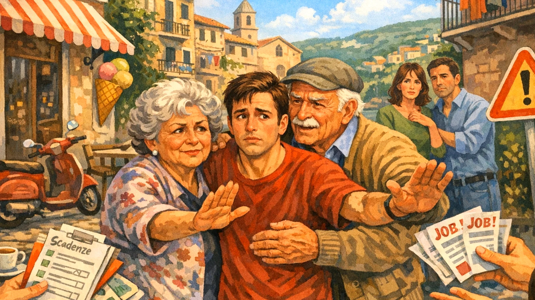 I nonni tendono a proteggere eccessivamente i nipoti giovani adulti, limitando la loro autonomia e capacità di affrontare le sfide della vita quotidiana, creando tensioni con i genitori e ostacolando il processo di crescita e indipendenza dei ragazzi."